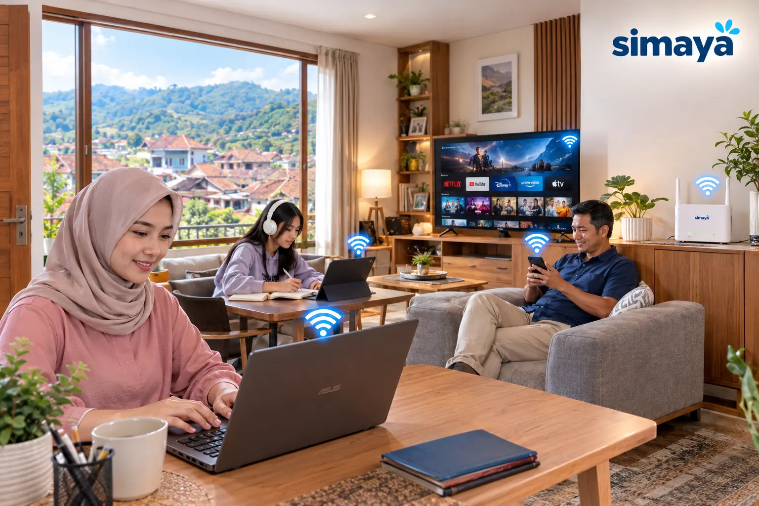WiFi rumah untuk keluarga di Tanjungsari Sumedang