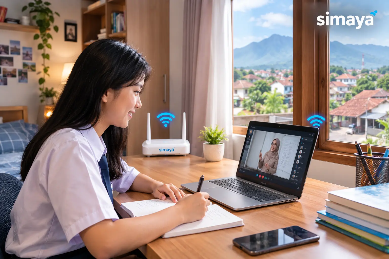 WiFi Wanaraja untuk belajar online di rumah
