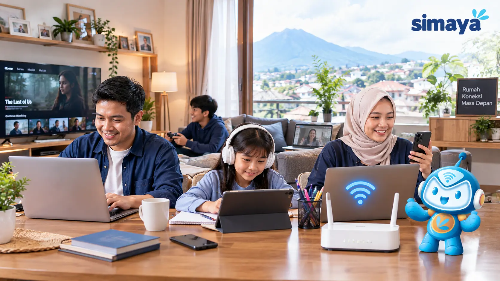 internet simaya untuk keluarga di rumah