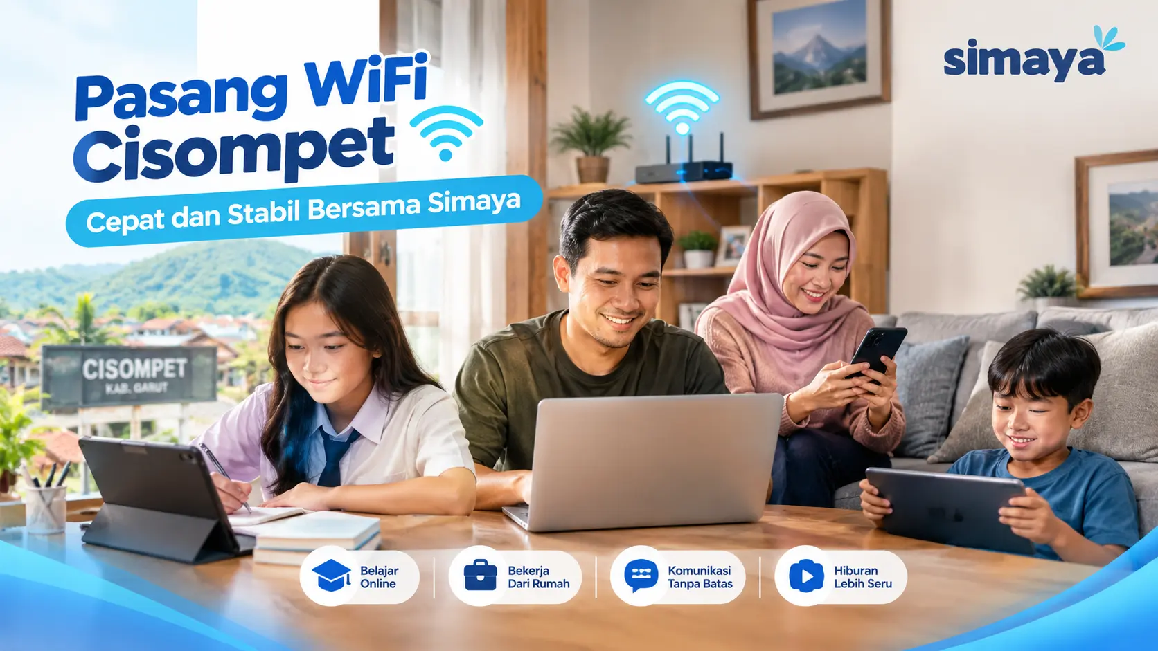Pasang WiFi Cisompet bersama Simaya
