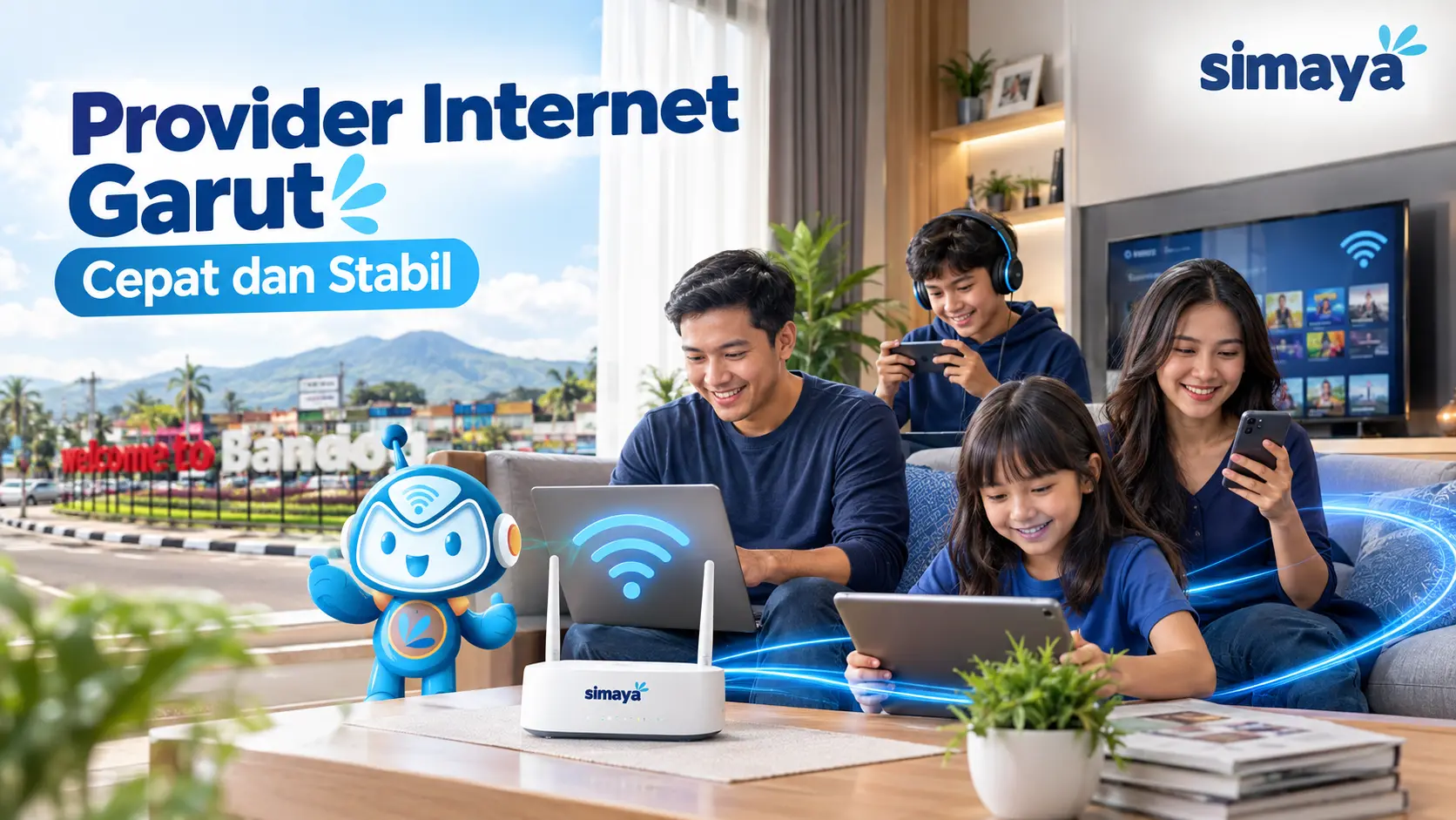 Provider internet Garut Simaya untuk rumah dan bisnis