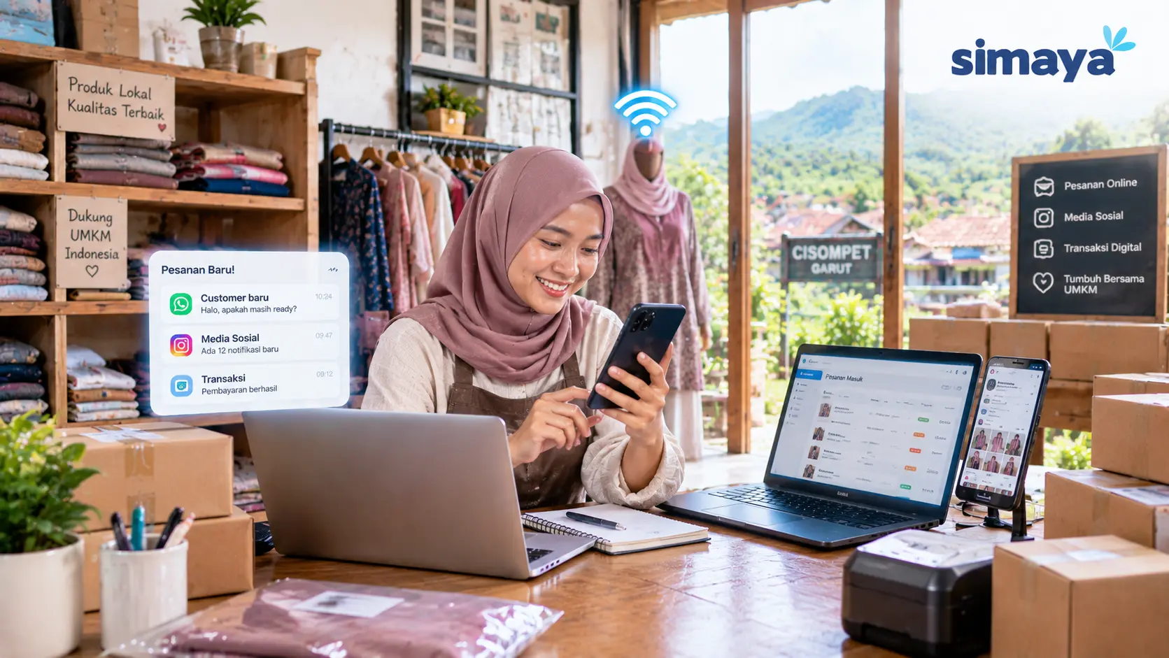 WiFi untuk usaha dan UMKM di Cisompet